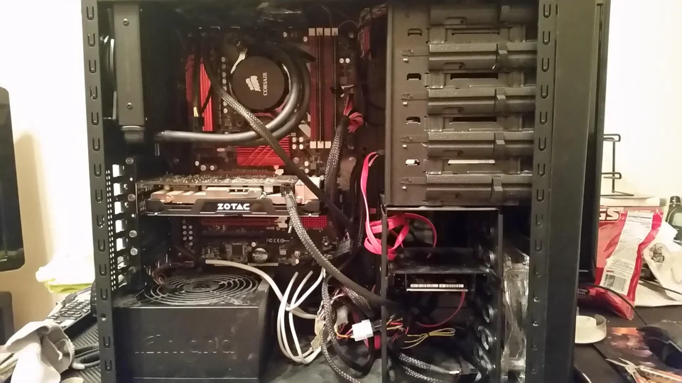 example of bad cable management