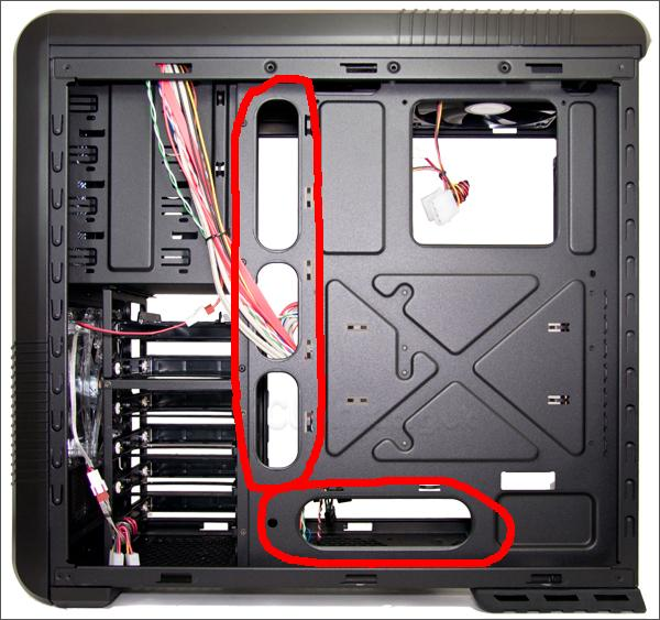 routing holes for cable management