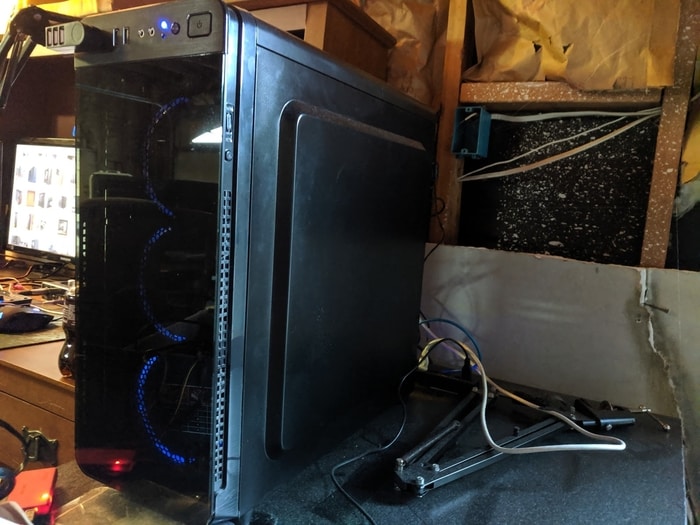 side panel space for cables