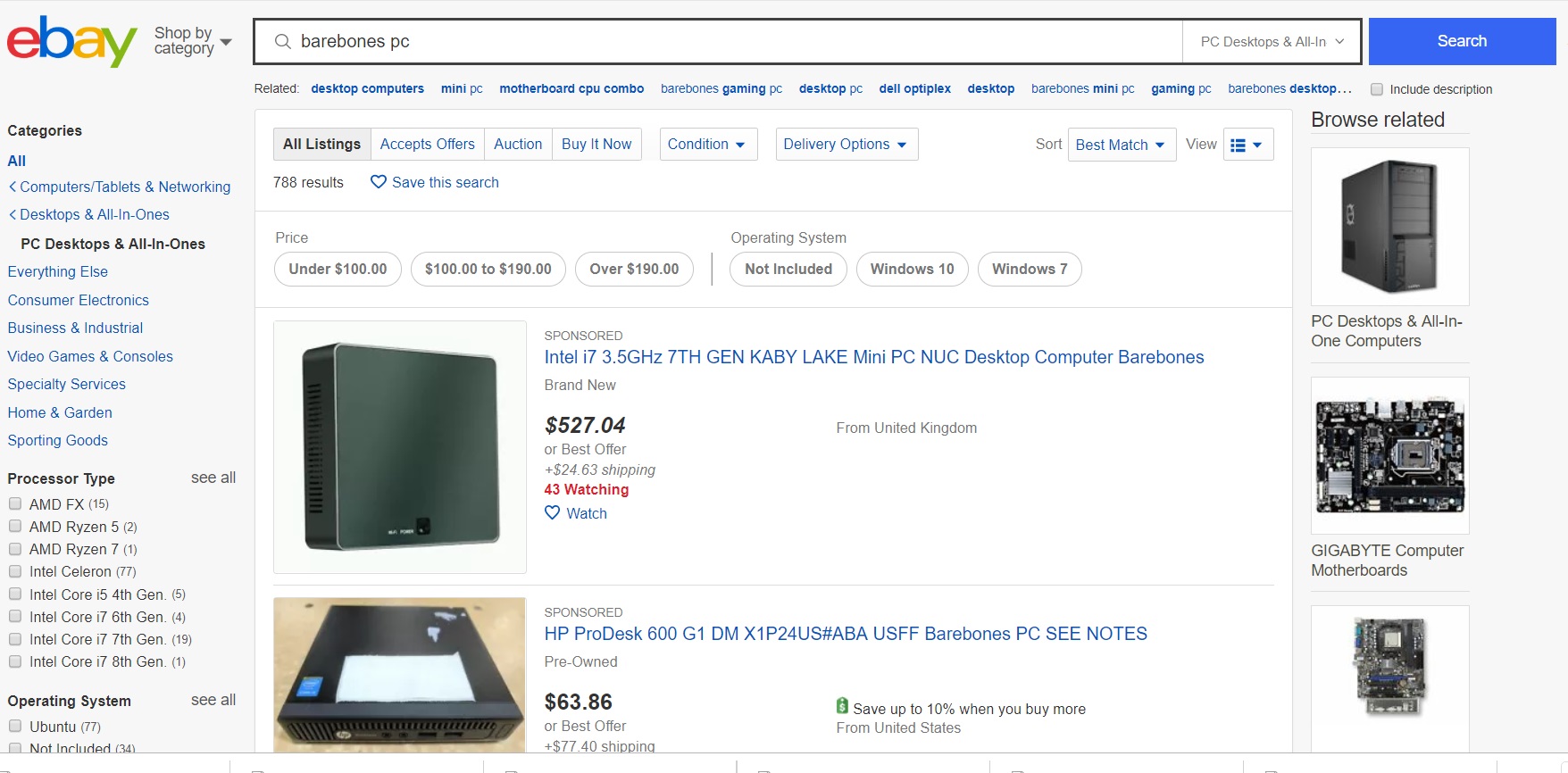barebones pc
