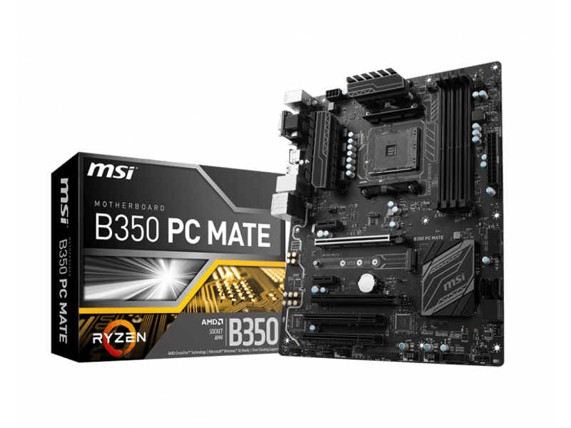 msi b350 pcmate motherboard