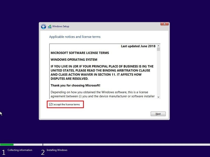 accept license terms