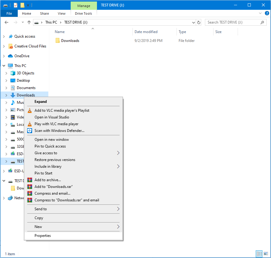 downloads properties