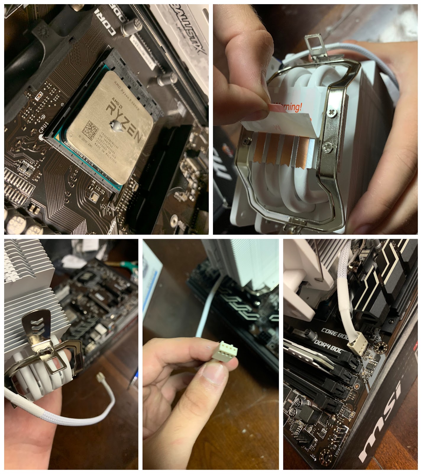 installing the cpu cooler