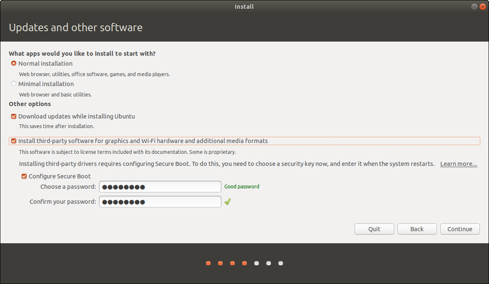 choosing your installation