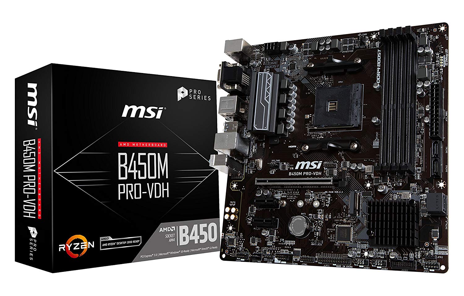 msi b450m pro vdh motherboard
