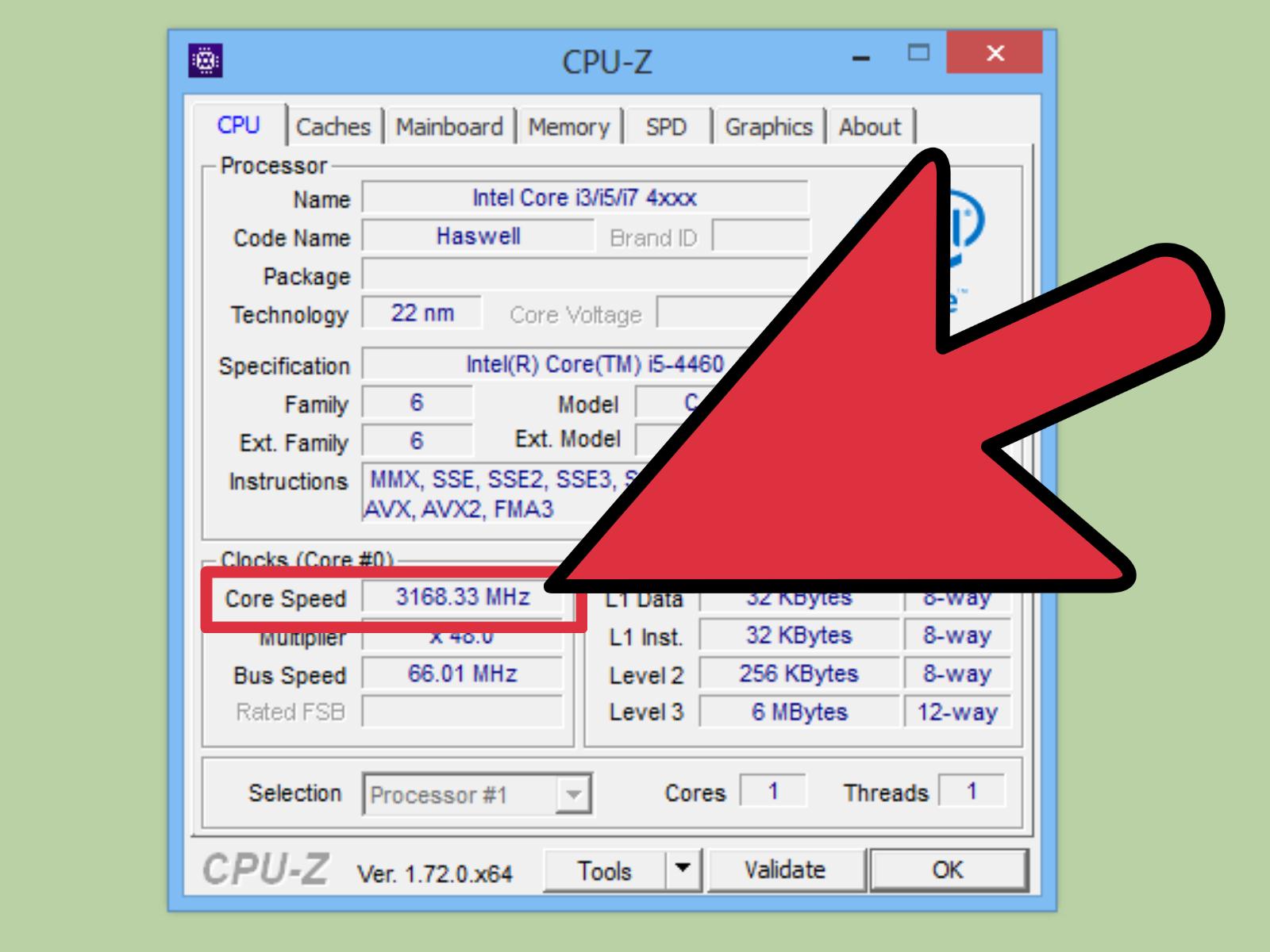 core clock speed