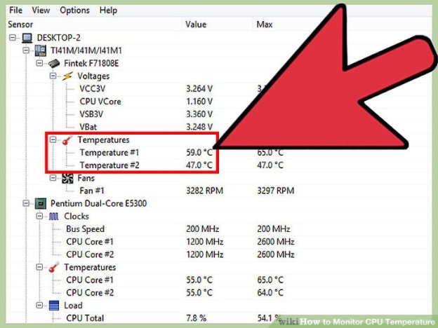 cpu temps
