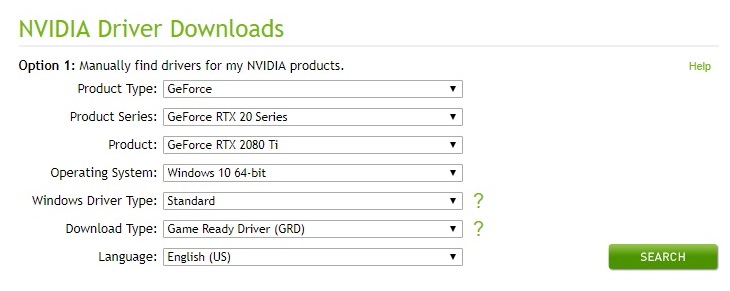 nvidia drivers
